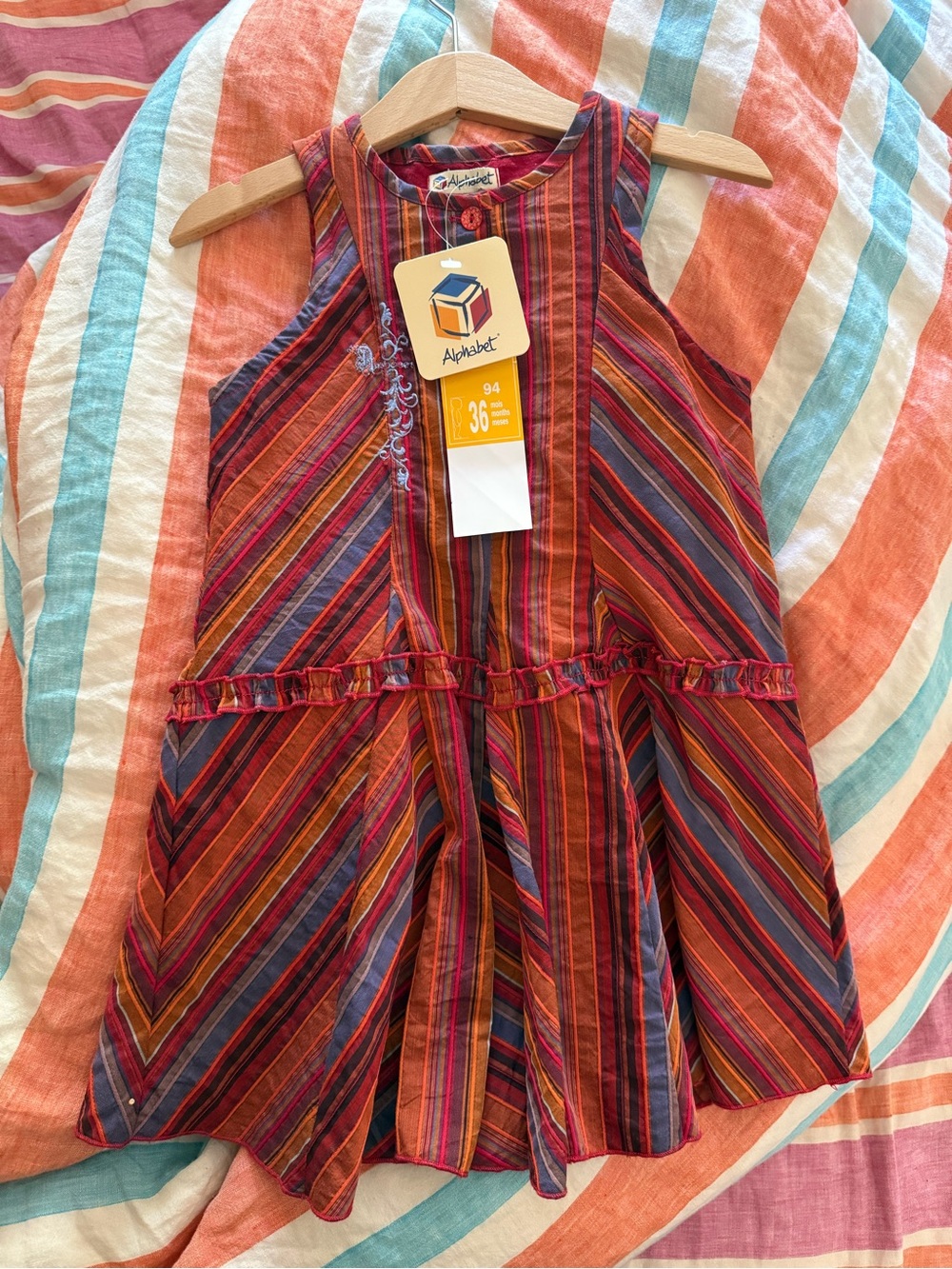 Vintage Alphabet France Sundress